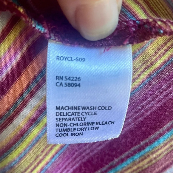 85%OFF❣️Royal Robbins Pink Chevron Striped Sleeveless Dress, L - Picture 7 of 8